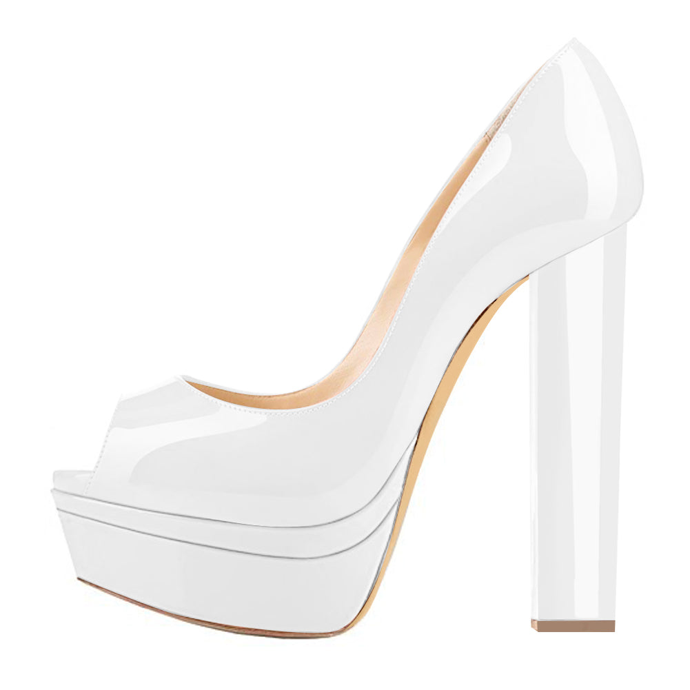 Petite Feet Platform Peep Pump Shoes TS325