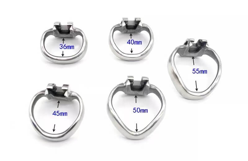 Rouge Stainless Steel Chastity Ring W-sound - Chrome main image 1