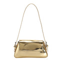 Glossy Metallic Leather Underarm Handbags
