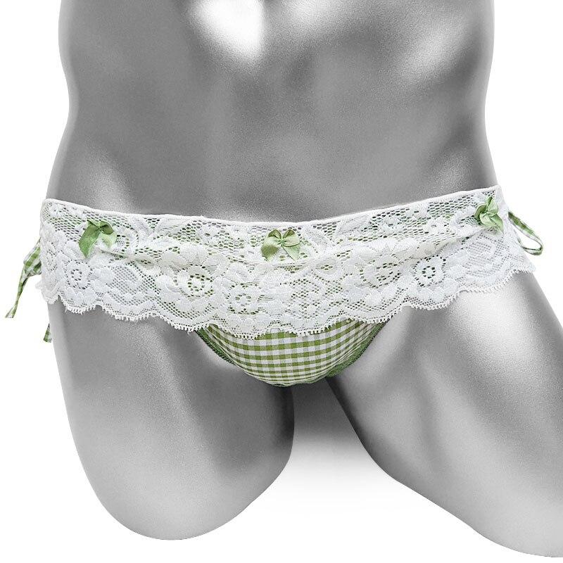 Mens Lace-up Sissy Panties