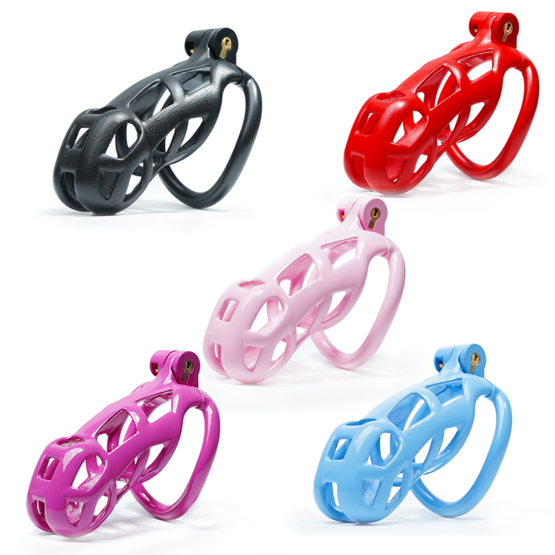 3D Cobra Male Chastity Cage with 4 Arc Rings