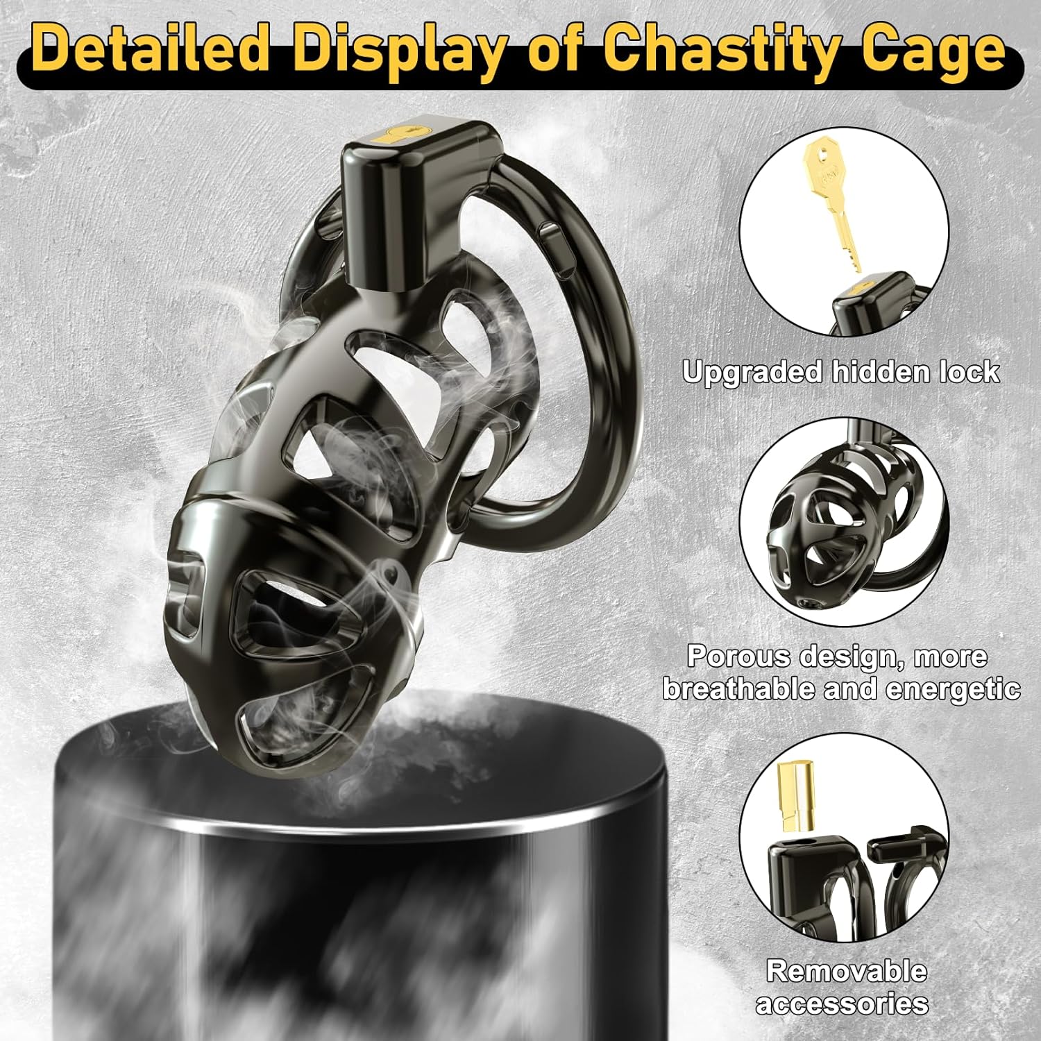 Male Metal Cock Chastity Cage