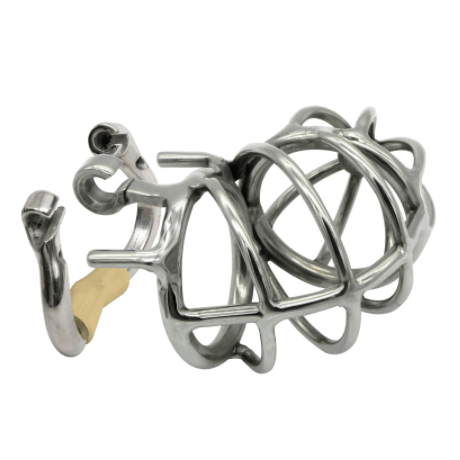 CC22 Reverse Design Stainless Steel Stealth Chastity Cage