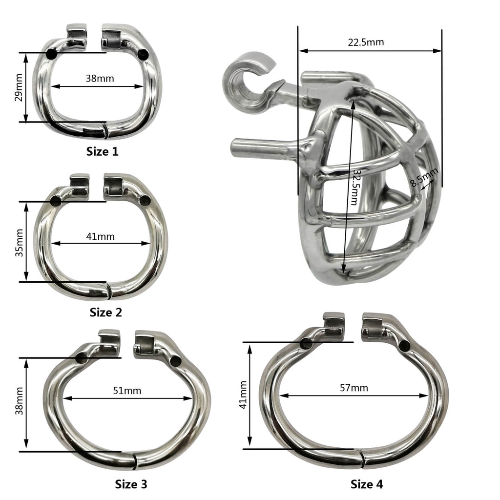 CC23 Stainless Steel Stealth Lock Male Chastity Device