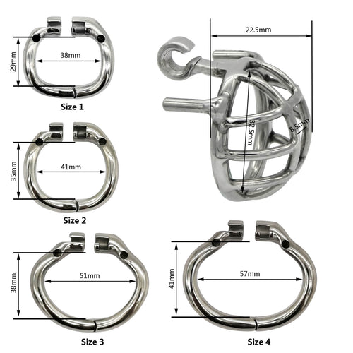 CC23 Stainless Steel Stealth Lock Male Chastity Device