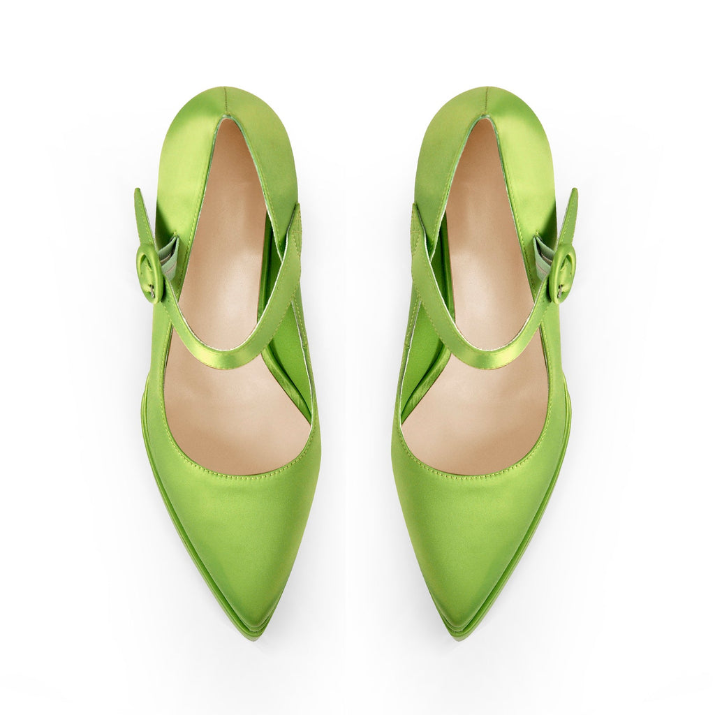 Ankle Strap Chunky Platform Mary Jane Pumps