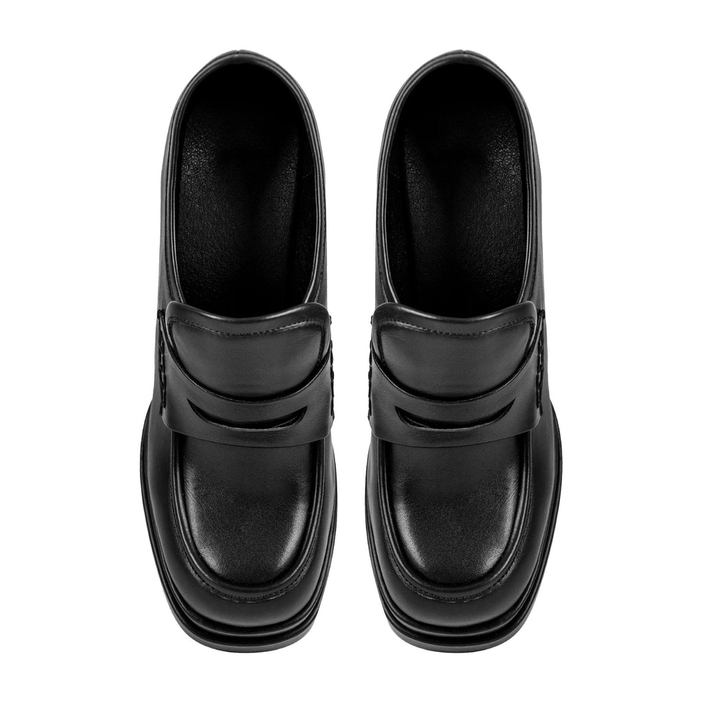 Double Platforms Chunky High Heel Loafers Pumps