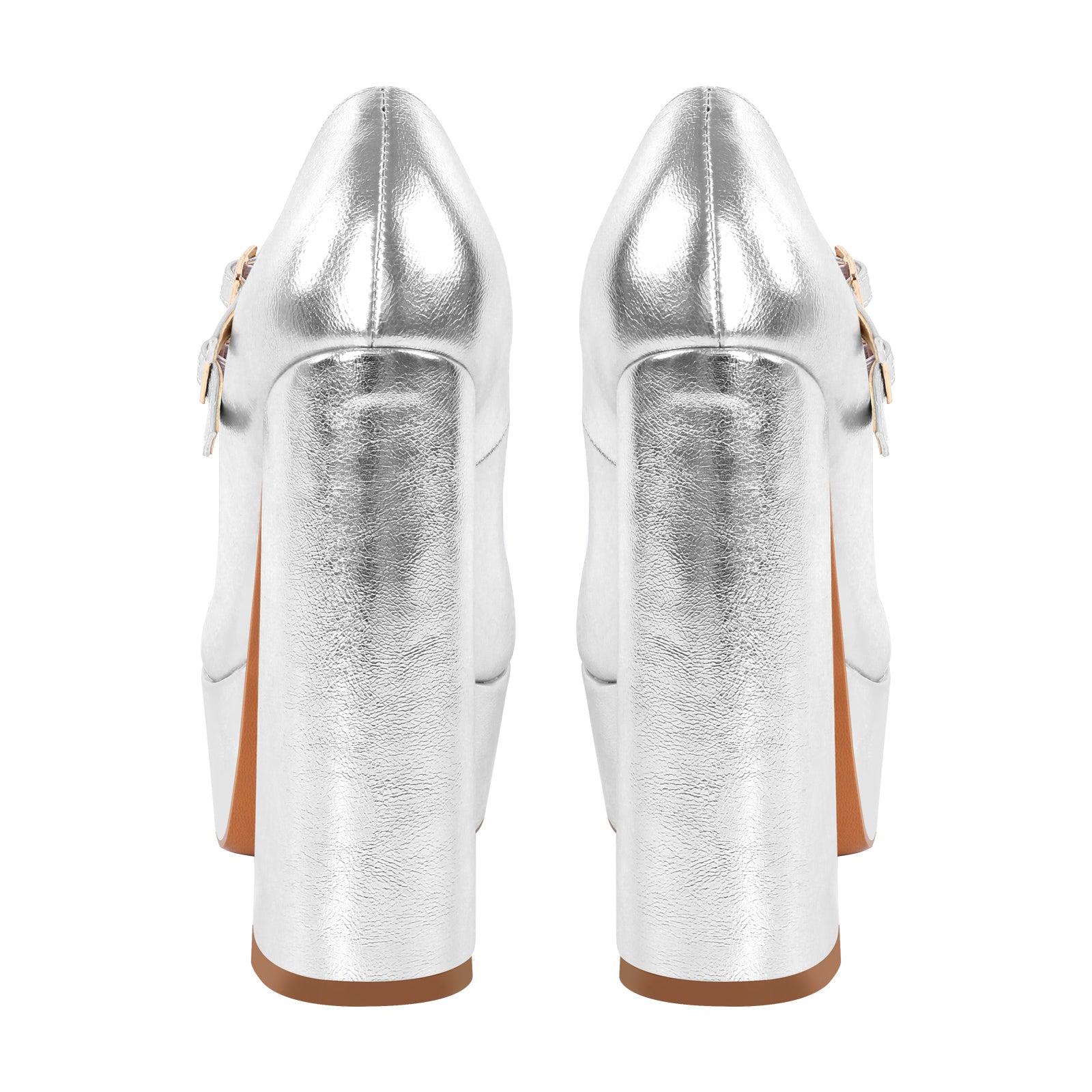 Platform Mary Jane Chunky Heel Pumps