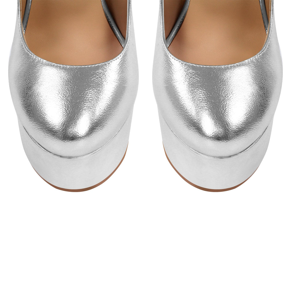 Platform Mary Jane Chunky Heel Pumps