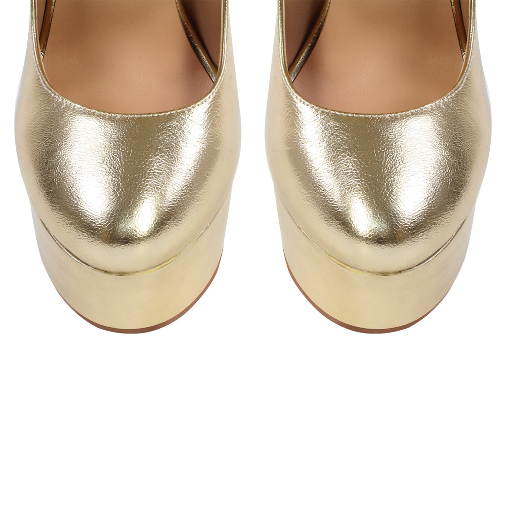 Platform Mary Jane Chunky Heel Pumps