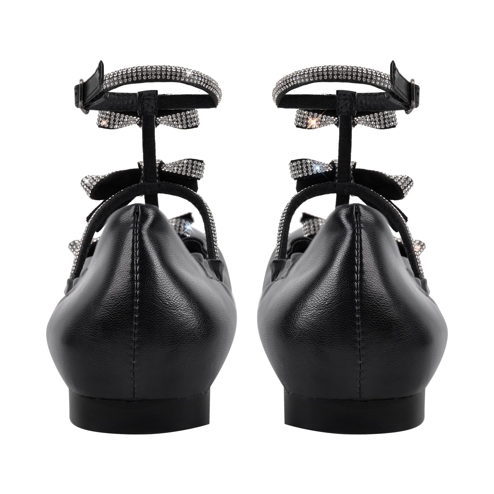 Bow Rhinestone Ballet Flats