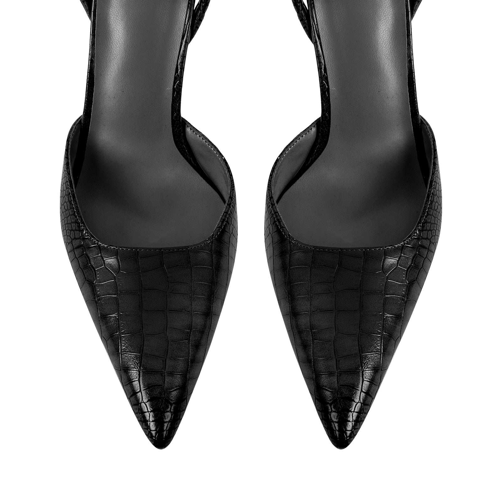 Pointed Toe Stiletto Ankle Strap Pumps