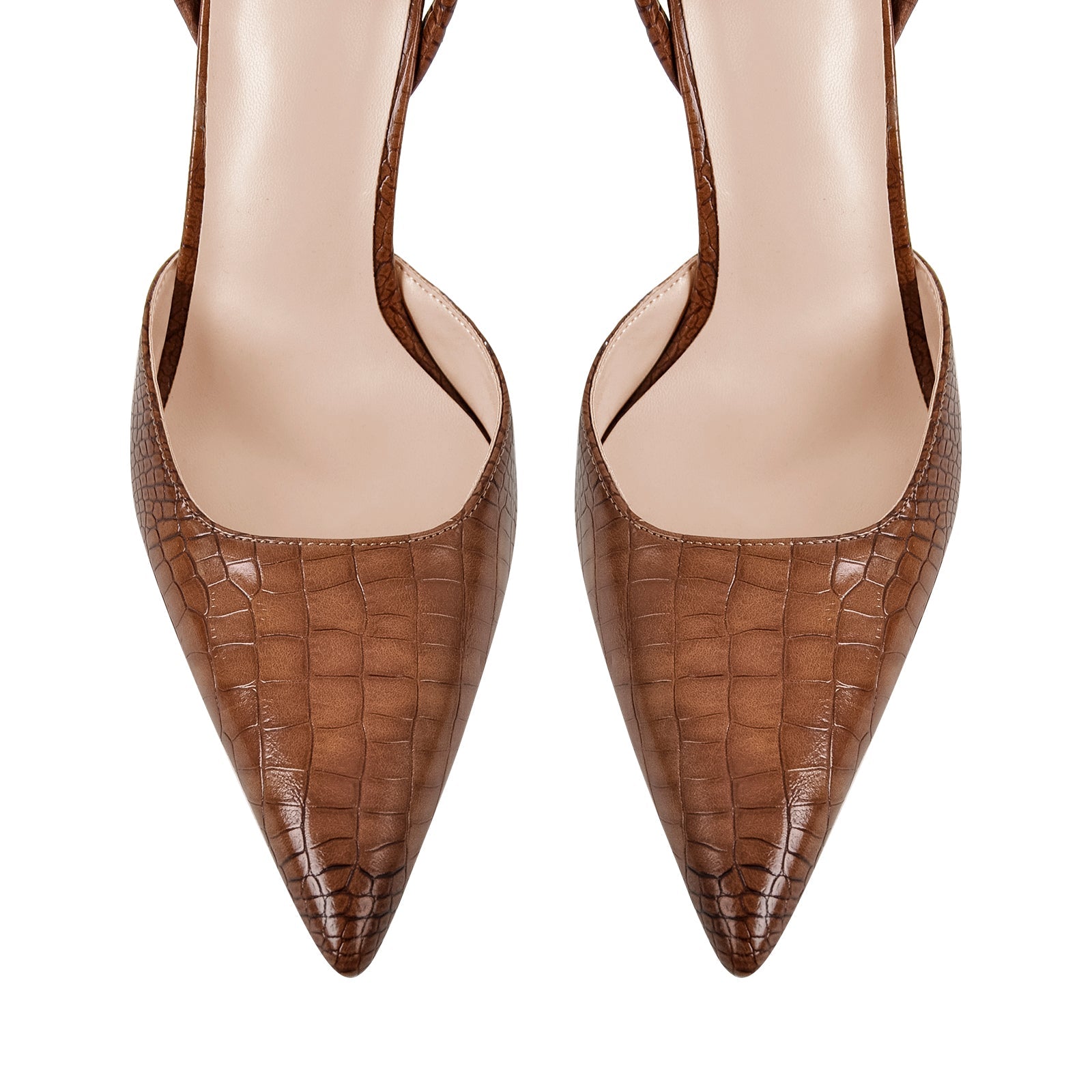 Pointed Toe Stiletto Ankle Strap Pumps