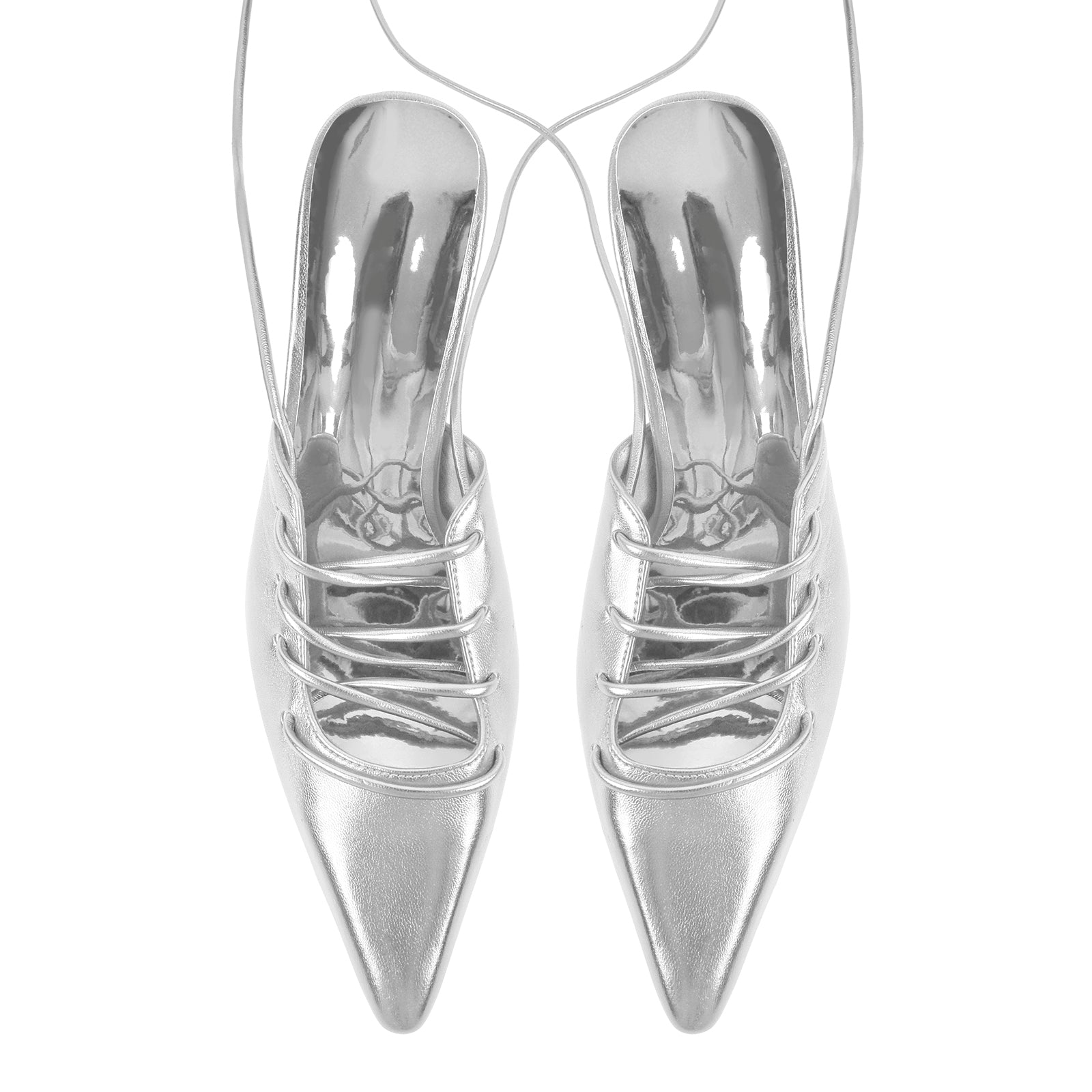 Lace up Pointed Toe Stiletto Pumps