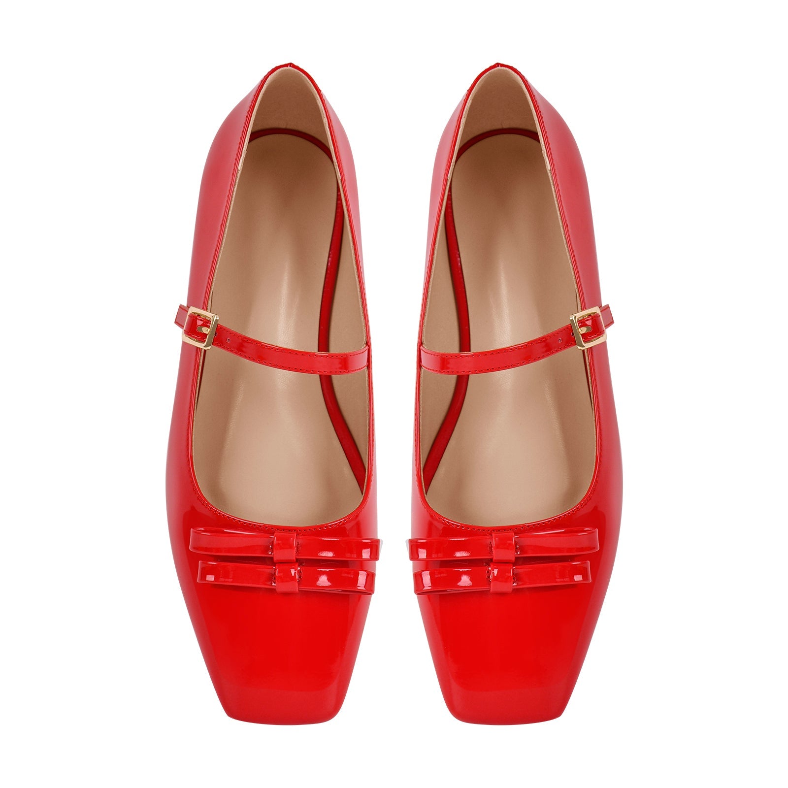 Square Toe Ballet Flats
