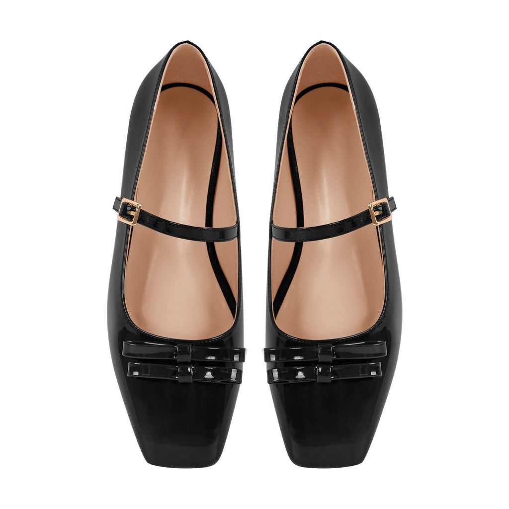 Square Toe Ballet Flats