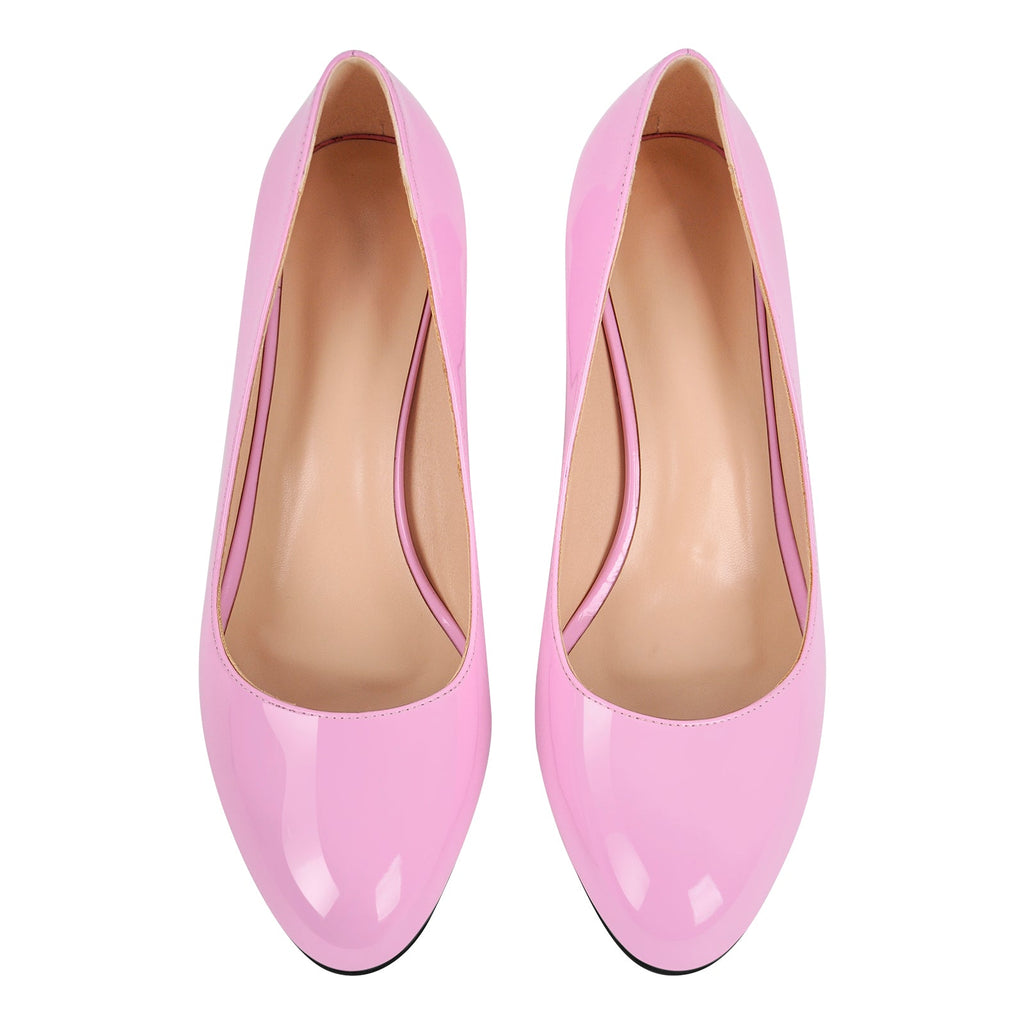 Round Toe Classic Stiletto Pumps