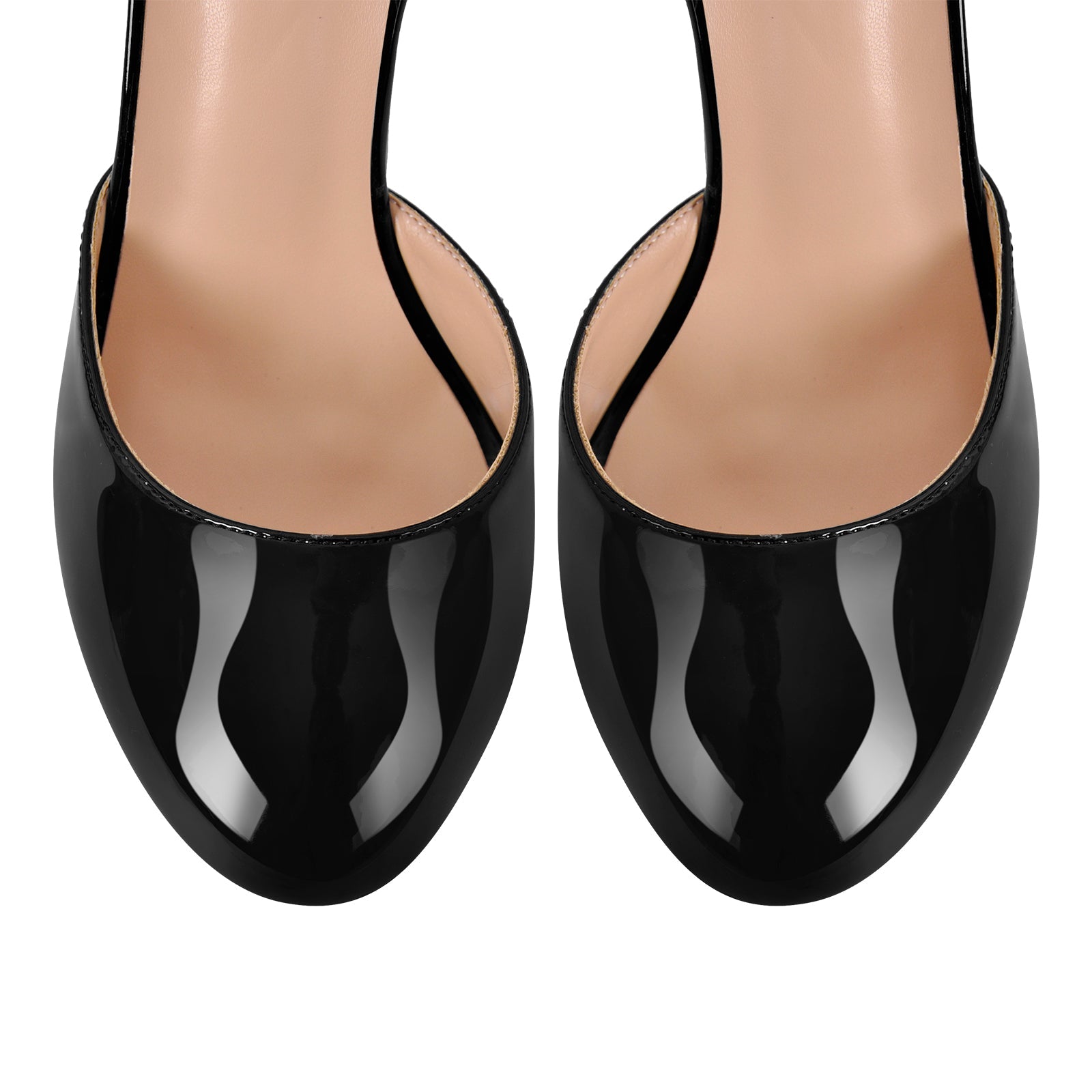 Platform Chunky Heel Ankle Strap Slingback Pumps