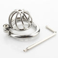 Small Metal TWISTED CHASTITY DEVICE 1.3 INCHES LONG