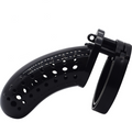 Plastic Chastity Cage 4.5 Inches Long (All 5 Rings Included)