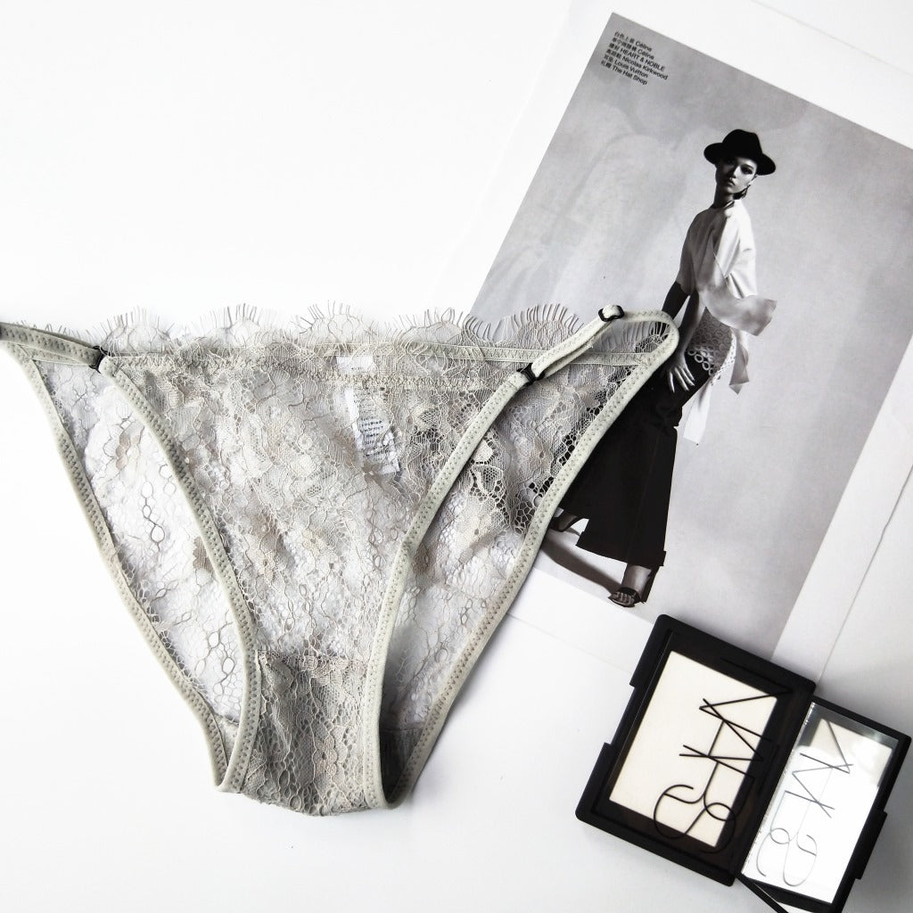 Lace sexy transparent thin strap adjustment panties