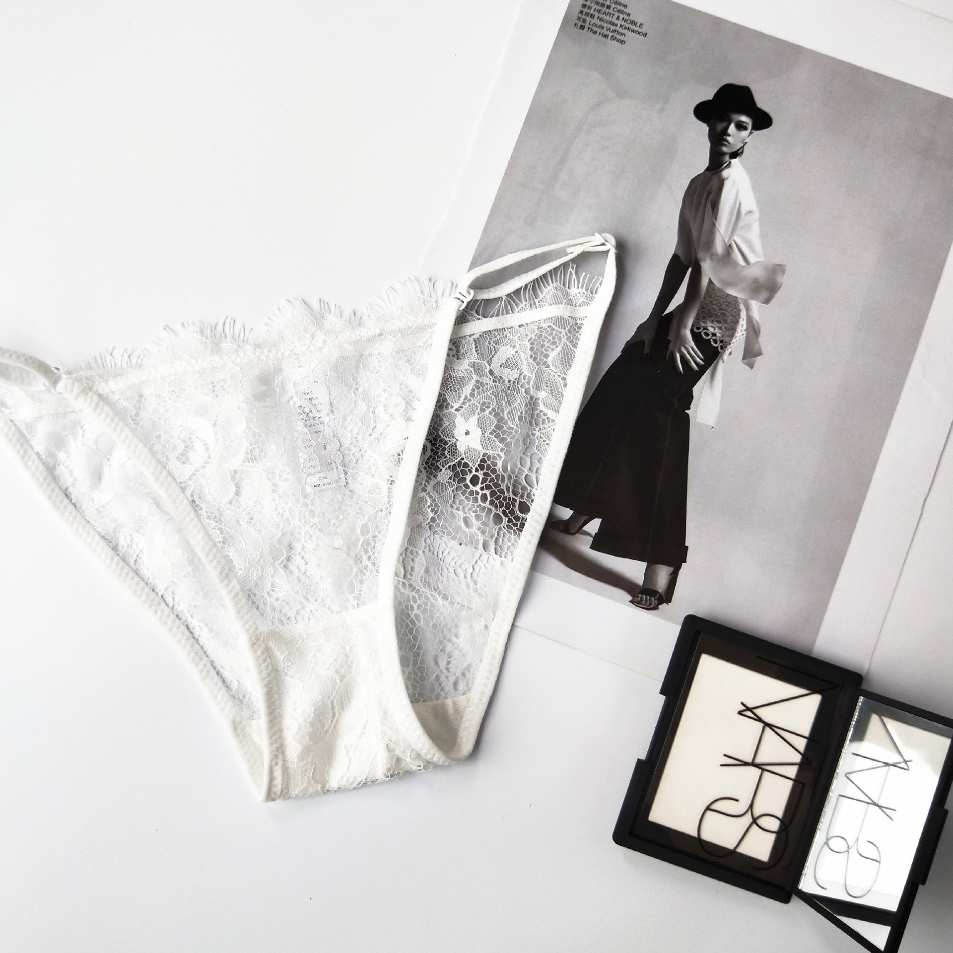 Lace sexy transparent thin strap adjustment panties