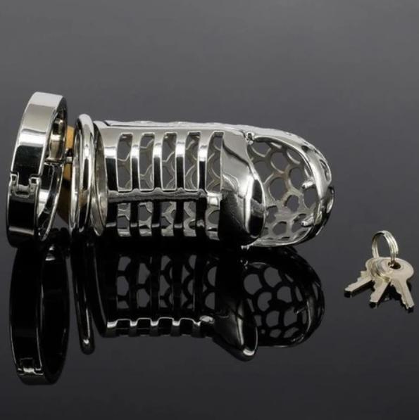 Metal Chastity Cage Snake