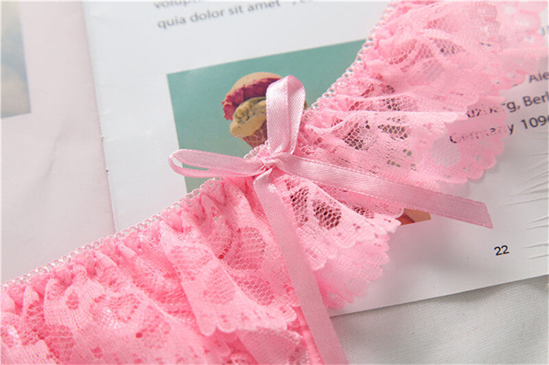 Crotchless Lace Thong