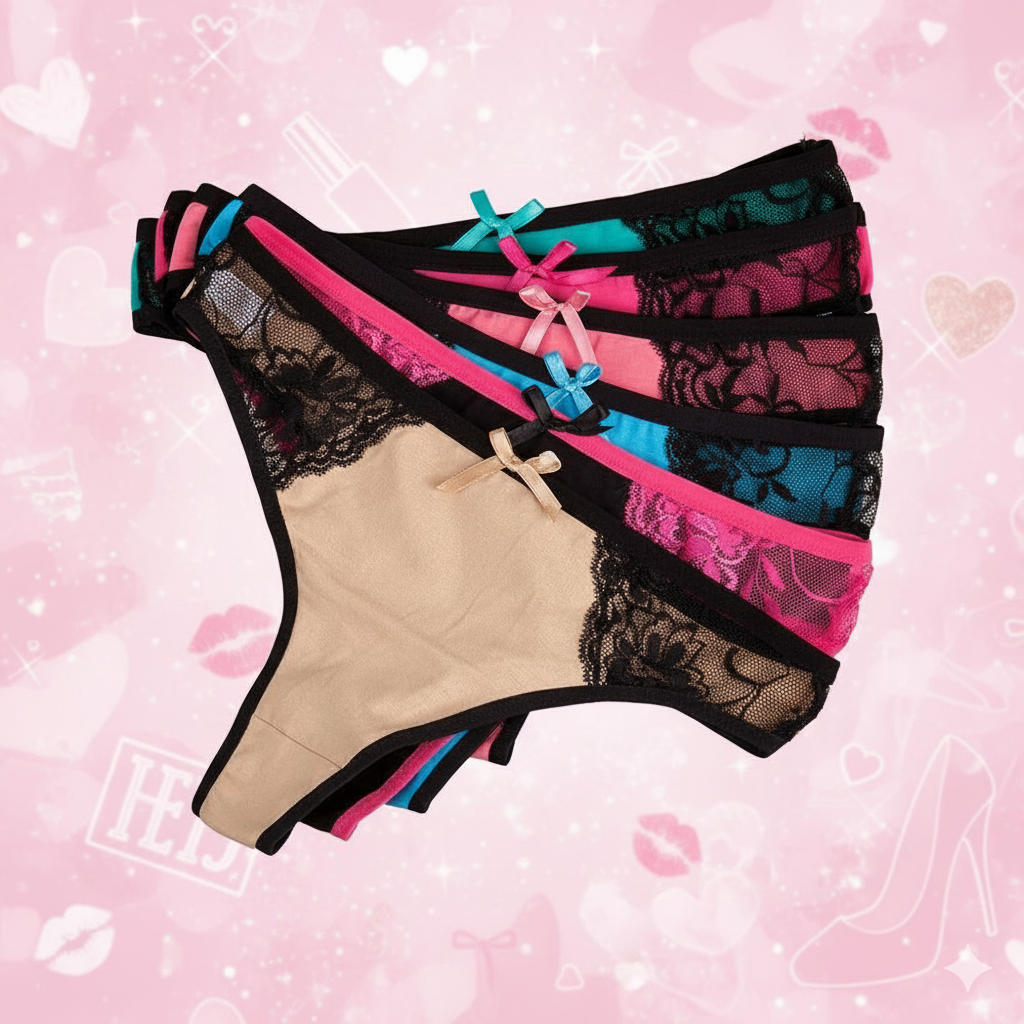 Forever Sissy Lace Thong Set