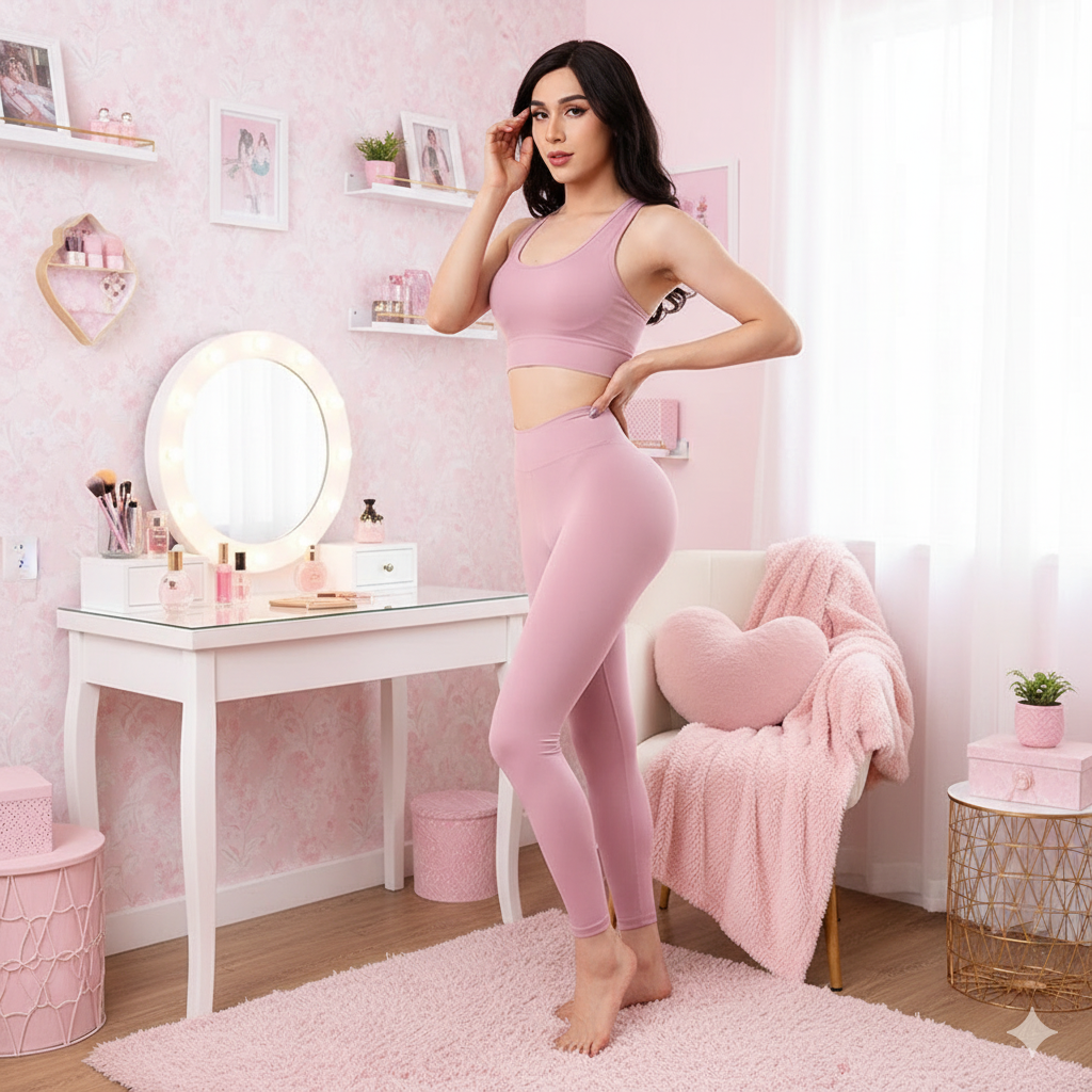 "Sissy Sophia" Slutty Pink Leggings – Bubblegum Booty Perfection for Naughty Femboys