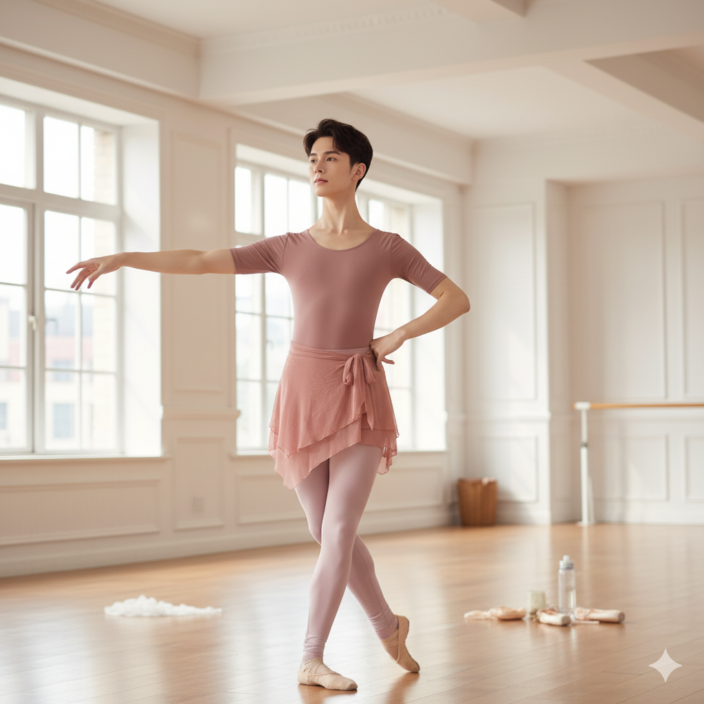 Sissy Delicate Pink Mesh Wrap Skirt - Feminine Tie-Up Mini for Crossdressing & Sissy Training (One Size Fits Most)