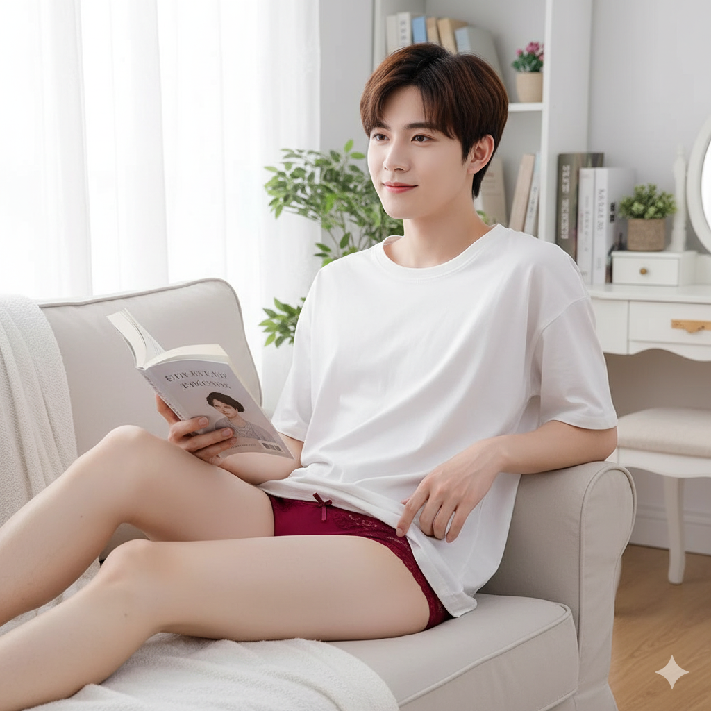 💕 Ultimate Sissy Panty Starter Pack – 5-Pair Cotton &amp; Lace Dream Set 💕