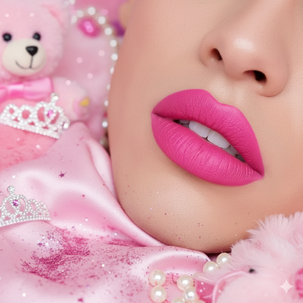 💕 Bubblegum Pink Matte Lip Mud – Sissy Boy's Ultimate Kiss-Proof Pout for Locked Princesses &amp; Good Girls 💕