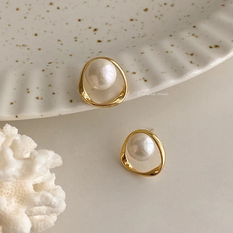 Pearl Clip On Earrings