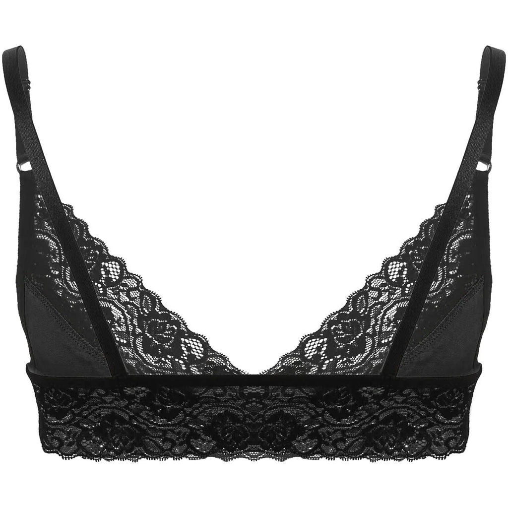 Floral Lace Crossdressing Bra