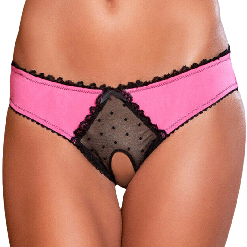 Sexy Thong Lace Front Open C Underwear