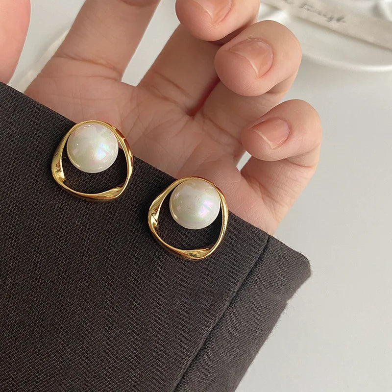 Pearl Clip On Earrings