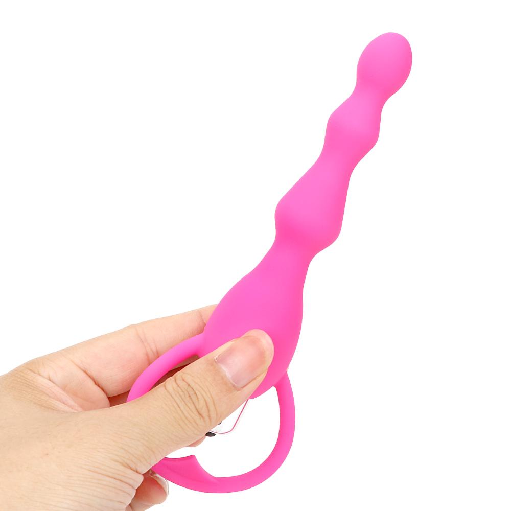 Long Anal Beads Plug & Prostate Massager