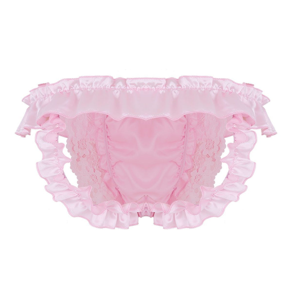 Slutty Sissy Open Butt Ruffle Panties