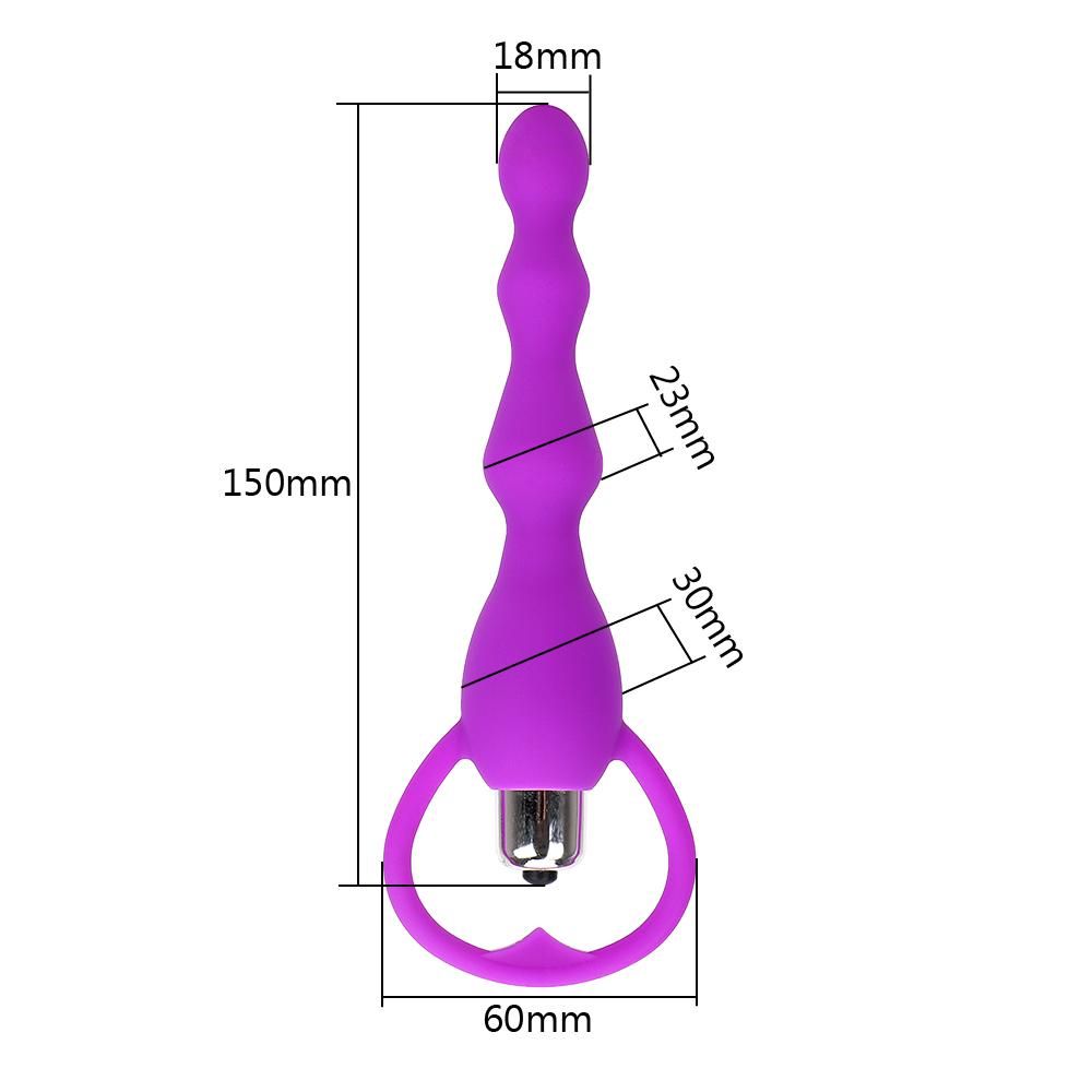 Long Anal Beads Plug & Prostate Massager