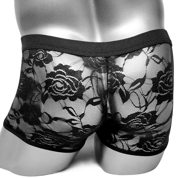 Floral Lace See-through Panties