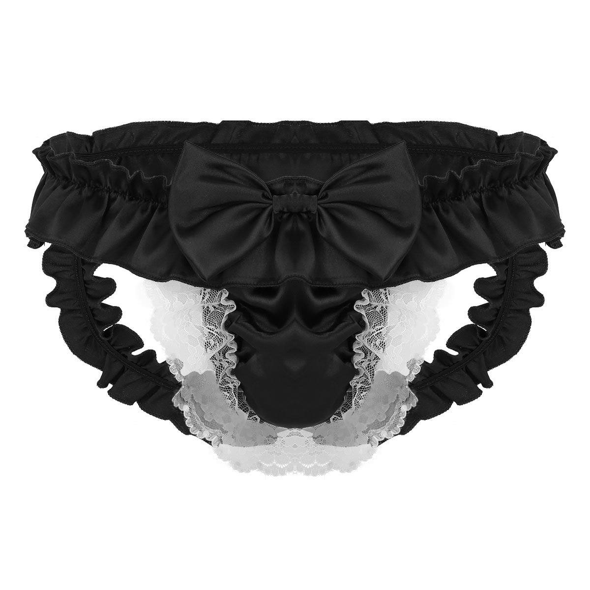 Slutty Sissy Open Butt Ruffle Panties