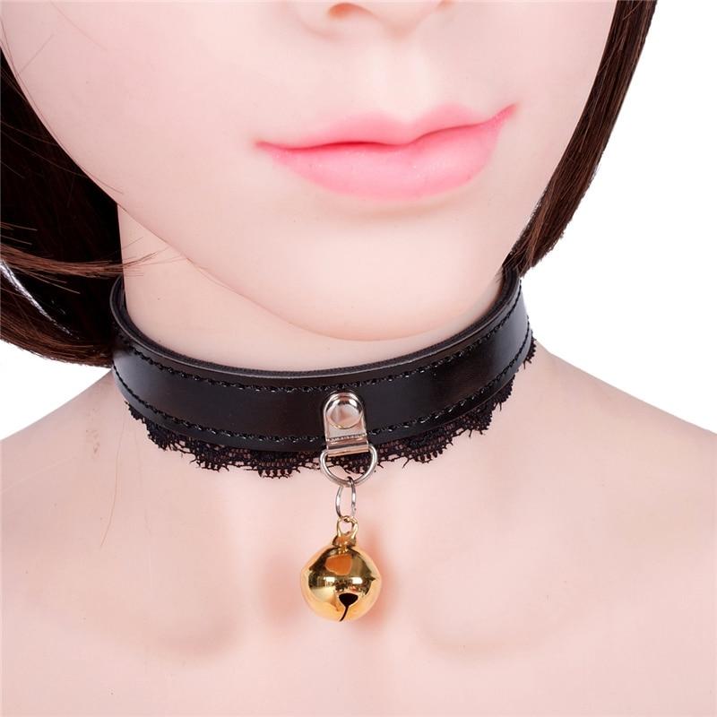 Leather & Lace Sissy Collar