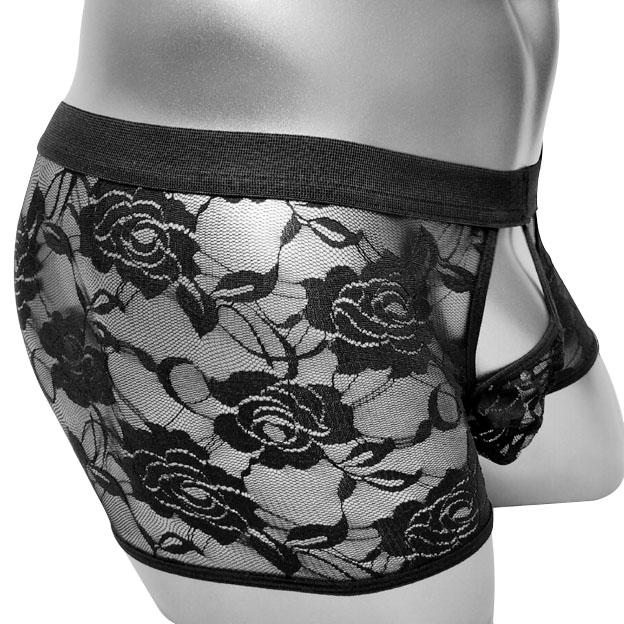 Floral Lace See-through Panties