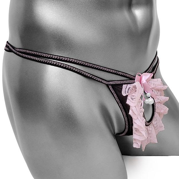 Lace Thong w/ Penis Hole