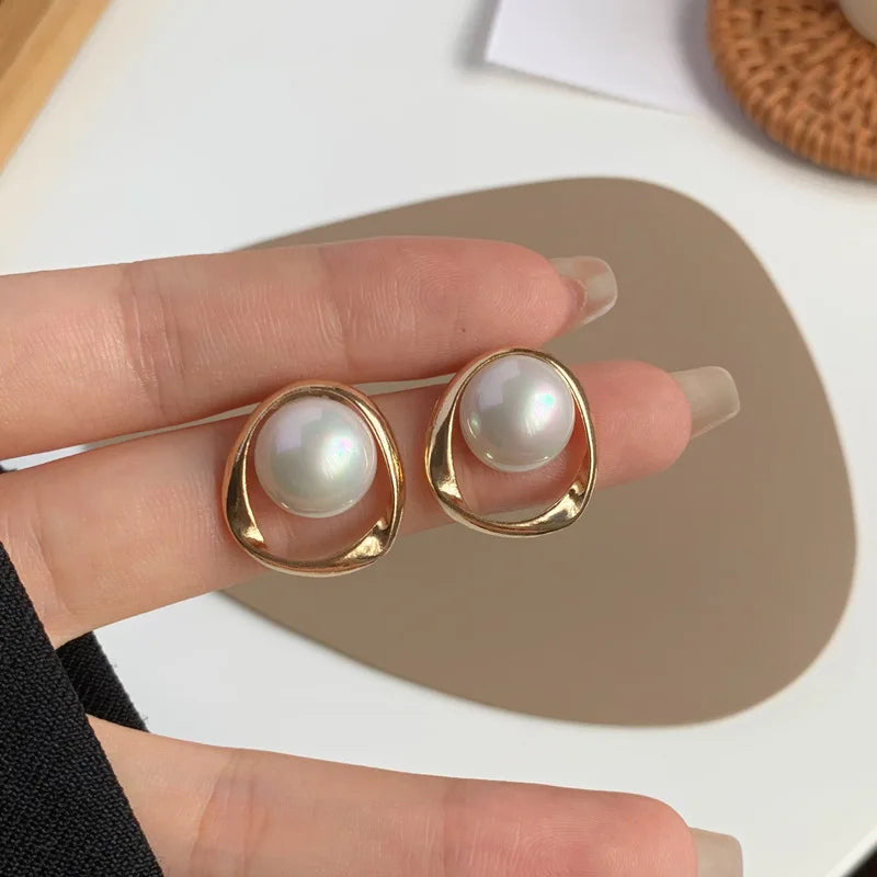 Pearl Clip On Earrings