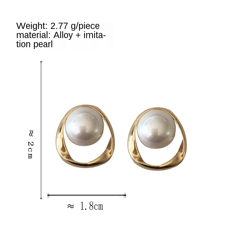 Pearl Clip On Earrings