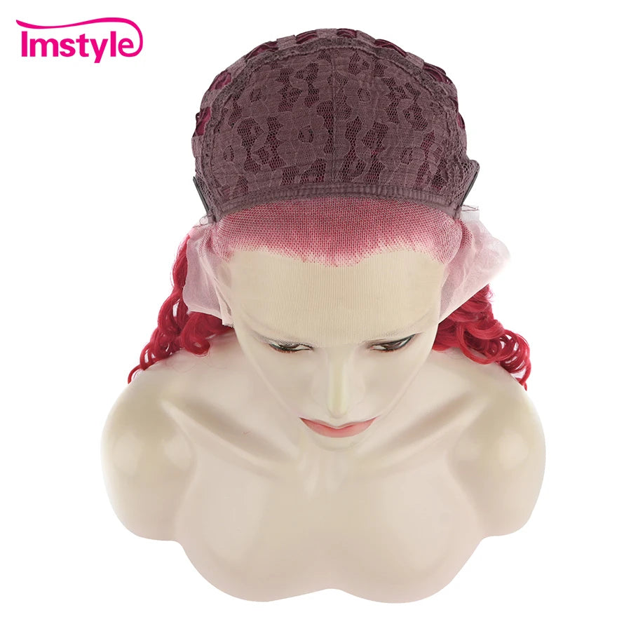 Sissy Lux Elegance: Long Curly Lace Front Wig for Men - Embrace Your Feminine Essence