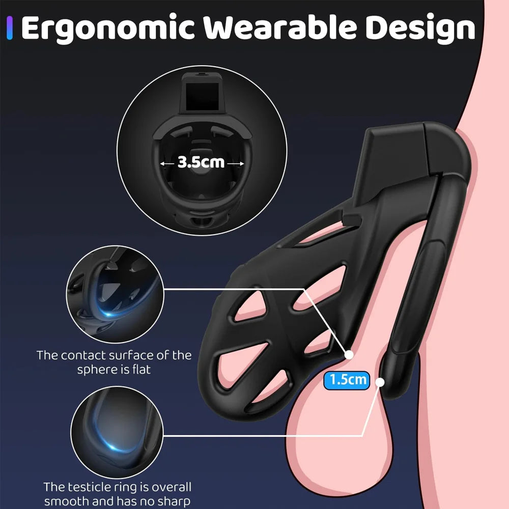 Male Chastity Cage (3 ring sizes)