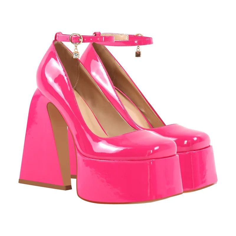 Pink Mary Jane Sissy Pumps
